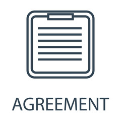 Sticker - Agreement icon vector