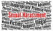 Sexual harassment word cloud concept