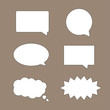 © vectorhuman - Speak bubbles set