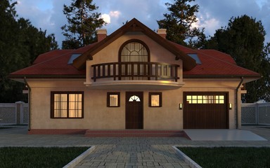 House 3d Illustration