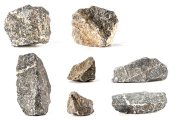 Aufkleber - Group Set Stones isolated on white background