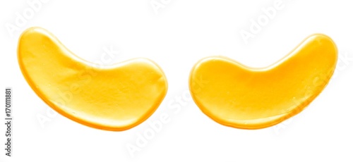 Fotomural gold Collagen eye Mask. isolated on white background