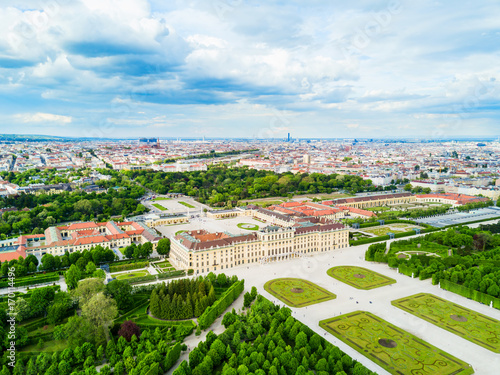 Plakat Schonbrunn Palace aerial, Vienna