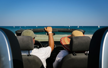 Wall Mural - summer time in car 