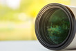 © keatikun - Close up of camera lens with reflections