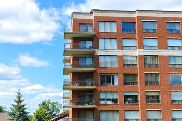 Wall Mural - Modern condo buildings in Cote Saint-Luc, Canada