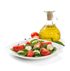 Wall Mural - basil, mozzarella and tomato salad