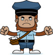Cartoon Angry Mail Carrier Sasquatch