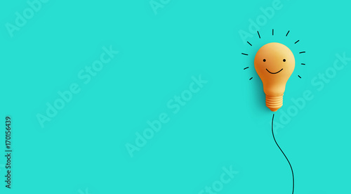 Fotomural Business creativity idea concept.with light bulb