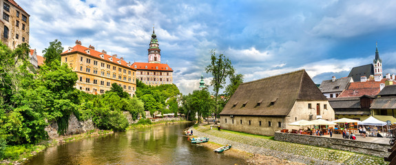 Poster - View of Cesky Krumlov town, a UNESCO heritage site in Czech Republic