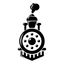 Locomotive Icon , Simple Style