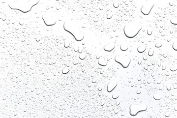 Leinwandbilder - Abstract water droplets isolated background with white background.