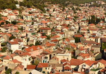 Canvas Print - Sibenik cityscape, Croatia