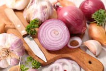 Close Up On Fresh Onion