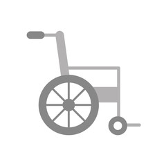 Sticker - wheelchair medical equipment disable transport vector illustration