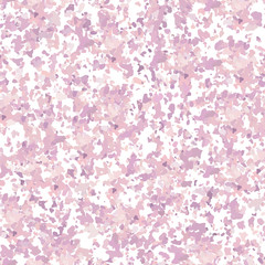 Poster - Terrazzo textured surface modern abstract pattern. Vector seamless repeat in purple and pink colors.