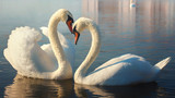 Two white swans. This is Love.