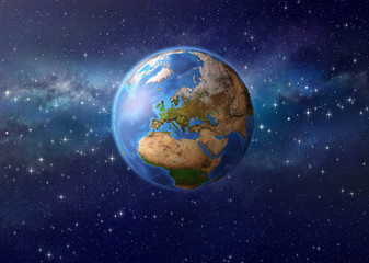 Wall Mural - planet earth in outer space
