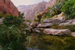 Wadi Shab valley in Oman