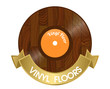 Vinyl floor as vinyl record