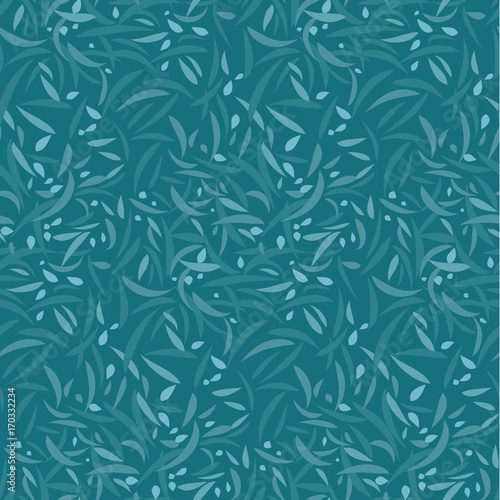 Abstract leaves and floral ...