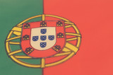 Fototapeta Londyn - Abstract image of a fragment of the flag of Portugal.