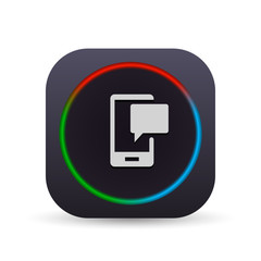 Dark MultiColor Web Button