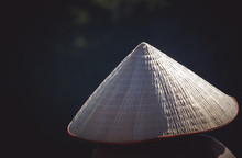 Close Up On Traditional Vietnamese Hat
