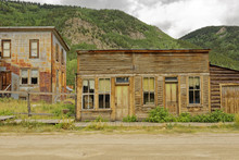 Remaining Buildings In The 19th Century Gold And Silver Mining Quasi-ghost Town Of St. Elmo Near Buena Vista, Colorado, U.S.A.