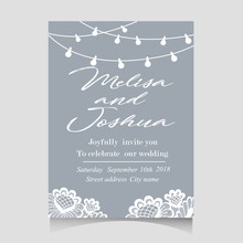 Save The Date Invitation Card With Holiday