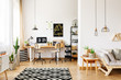 © Photographee.eu - Office and open living room