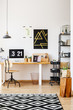 © Photographee.eu - Natural decor of scandinavian workspace