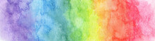 Colorful Rainbow Watercolor Background - Abstract Texture