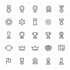 mini icon set – award icon vector illustration