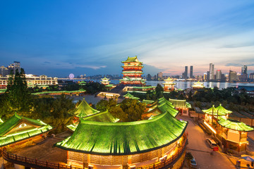 Wall Mural - Aerial view of chinese city,shenzhen