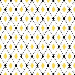 Wall Mural - Seamless geometric pattern. Endless cross lines, diamond rhombus