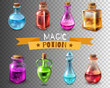 Potion Flasks Transparent Collection