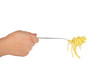 © arybickii - Ready spaghetti on a fork in hand