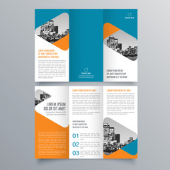 Brochure design, brochure template, creative tri-fold, trend brochure