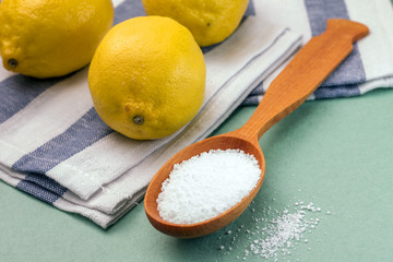 Photo of citric acid for cooking, close-up