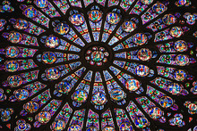 Stained Glass From Notre Dame Detail