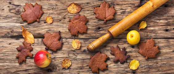 Seasonal autumn cookies