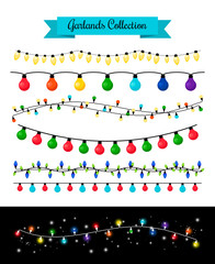 Light decoration christmas bulb garlands