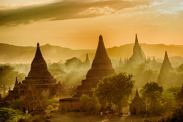 Sunset over Bagan