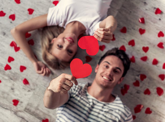 Wall Mural - Romantic young couple