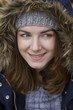 © demimerzie - Portrait of a young woman wearing hood in autumn. Soft focus