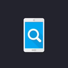 Sticker - mobile search icon with smartphone