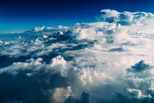 Beautiful Landscape Of Earth Clouds And Blue Horizon