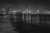 Fototapeta Nowy Jork - Chicago Waterfront BW