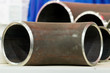 © nordroden - End faces of metal pipes.